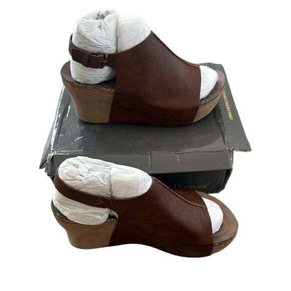 Pierre Dumas Hester-14 Women's Vegan Platform Wedge Open Toe Sandals Size 10M - Picture 2 of 4